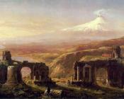 托马斯 科尔 : Mount Aetna from Taormina